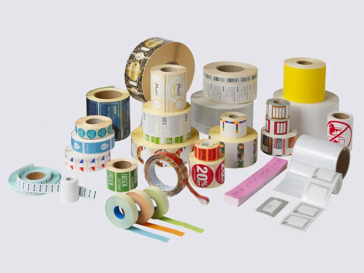 Etiketten individuell nach Vorgabe gefertigt